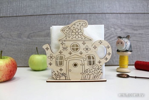 Набор для вышивания Щепка Салфетница. Сказочный дом