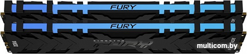 Оперативная память Kingston FURY Renegade RGB 2x8GB DDR4 PC4-25600 KF432C16RBAK2/16
