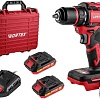 Дрель-шуруповерт Wortex BD 2025-1 DLi 1329838 (с 2-мя АКБ, кейс)