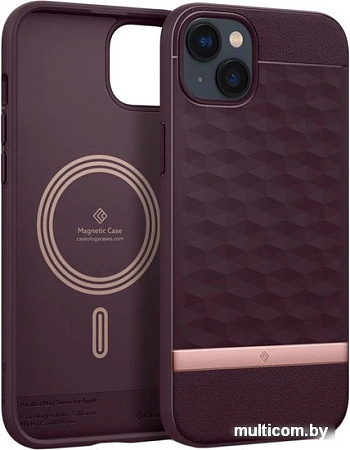 Чехол для телефона Caseology Parallax Mag iPhone 14 ACS05076 (burgundy)