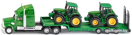 Набор Siku John Deere Тягач с 2 тракторами 1837
