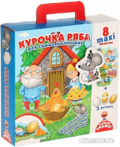 Мозаика/пазл Vladi Toys Путешествие по сказке Курочка Ряба VT2909-12