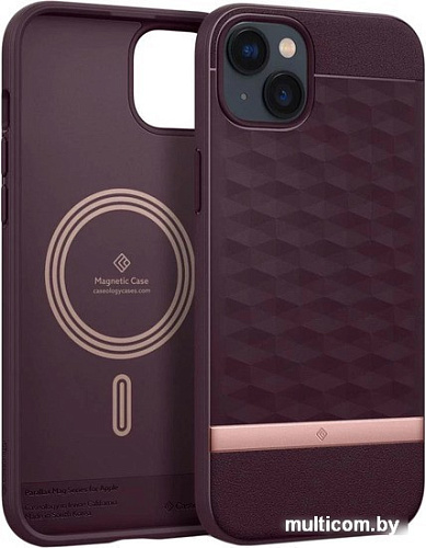 Чехол для телефона Caseology Parallax Mag iPhone 14 ACS05076 (burgundy)