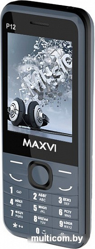 Мобильный телефон Maxvi P12 (маренго)