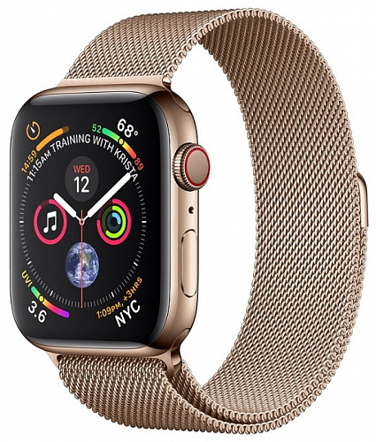 Часы Apple Watch Series 4 GPS + Cellular 44mm Stainless Steel Case with Milanese Loop