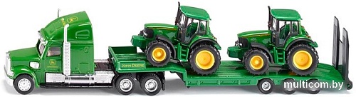 Набор Siku John Deere Тягач с 2 тракторами 1837