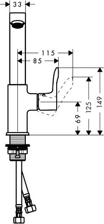 Смеситель Hansgrohe Metris 31087000