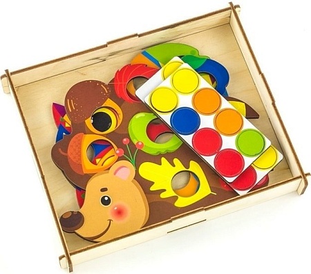 Мозаика/пазл WoodLand Toys Ежик и сова 067305