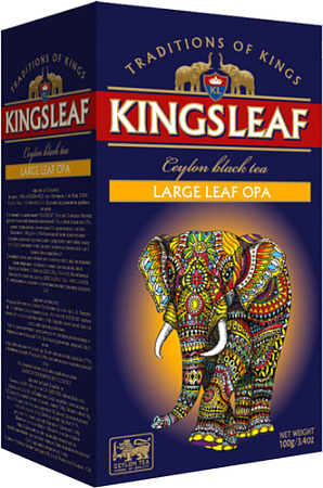 Черный чай Kings Leaf Large leaf OPA 100 г