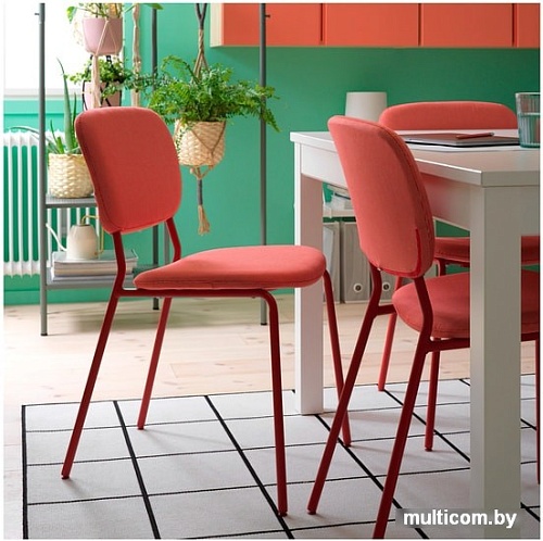 Стул Ikea Карл-Ян 904.439.08 (красный/кабуса красный)