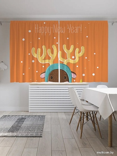 JoyArty Олень в новогоднюю ночь p_290616 (145x180)