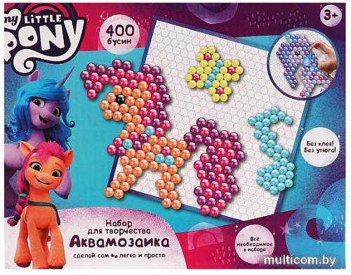 Набор для создания поделок/игрушек MultiArt Аквамозаика Мой Маленький Пони AB400-MLP2
