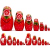 Развивающая игра Брестская Матрешка В зеленом сарафане и красном платке (набор 7 шт)
