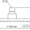 Верхний душ Wasserkraft A030