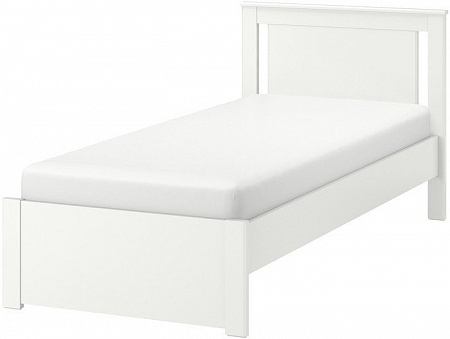 Кровать Ikea Сонгесанд 200x90 (белый, Лонсет) 992.410.34