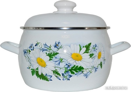 Кастрюля Лысьвенские эмали Ромашковое поле С-4213АП2/4