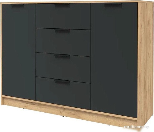 Тумба Интерлиния Концепт КТ-Т140 (антрацит/дуб золотой)