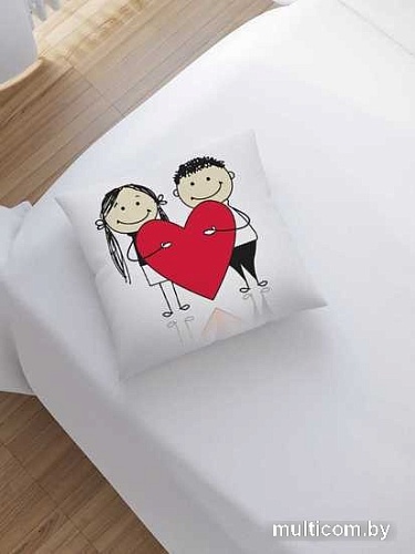 Чехол на подушку JoyArty Любовь на двоих sl_91937