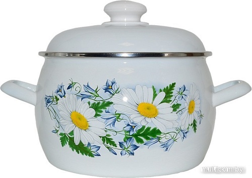 Кастрюля Лысьвенские эмали Ромашковое поле С-4213АП2/4