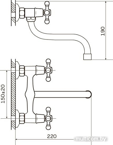 Смеситель Zerix TZK 605 ZX0100