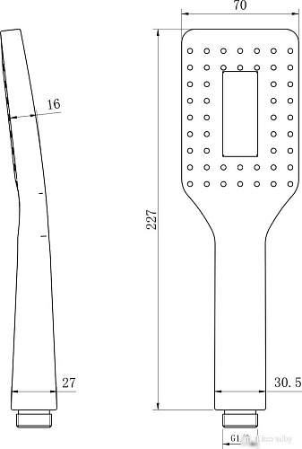 Душевая лейка Lauter Fleur 21S00126