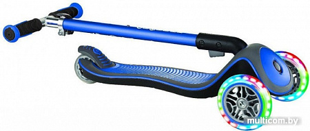 Самокат Globber Elite Deluxe Lights (синий)