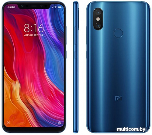 Смартфон Xiaomi Mi 8 6GB/128GB международная версия (синий)