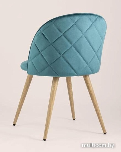 Стул Stool Group Лион велюр c ромбами (аквамарин)