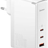 Сетевое зарядное Baseus GaN5 Pro Fast Charger 2C+U 140W EU (белый)