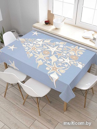 Скатерть JoyArty Звездная елка tc_5709_120x145