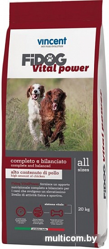 Корм для собак Vincent Fidog Vital Power 20 кг