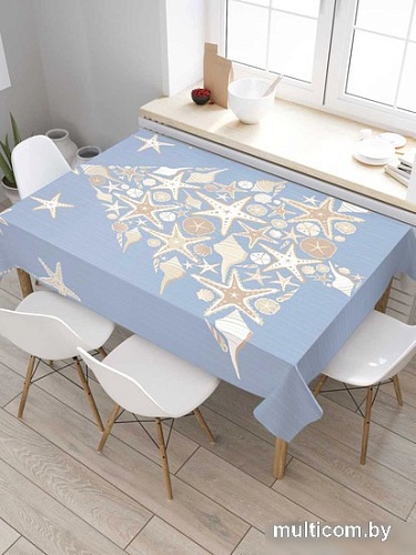 Скатерть JoyArty Звездная елка tc_5709_120x145