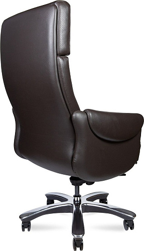 Офисное кресло Norden Ritz A 2108 brown leather (кожа коричневый/алюминиевая крестовина)