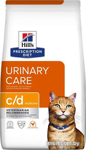 Сухой корм для кошек Hill's Prescription Diet c/d Multicare с курицей 1.5 кг