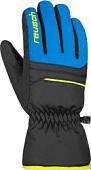 Горнолыжные перчатки Reusch Alan Junior 6361115-7002 (р-р 6.5, Blck/Bril Blu/Safety Yell)