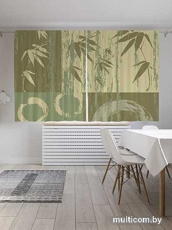 Комплект штор JoyArty Травянистые узоры 1.45x1.8 м pox_15786_145x180 (2 шт)