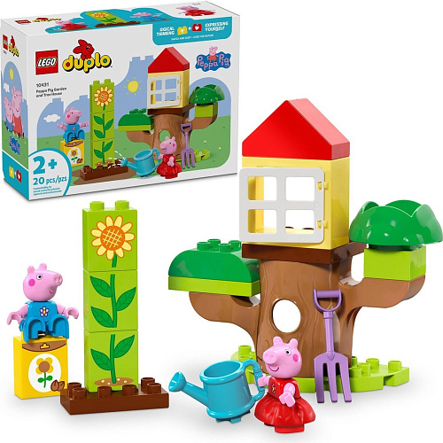 Конструктор LEGO Duplo 10431 Сад и домик на дереве Свинки Пеппы