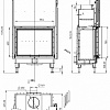 Встраиваемая печь-камин Мета-Бел Fenix 900 ТКТ 11.0-01