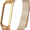 Браслет Bingo миланское плетение на магните для Xiaomi Mi Band 5/6 (золотистый)