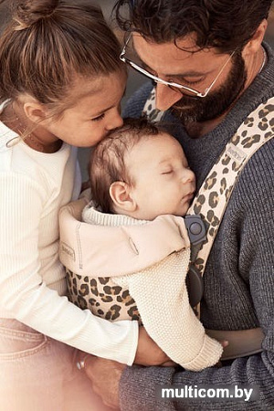 Рюкзак-переноска BabyBjorn Mini Cotton (beige/leopard)