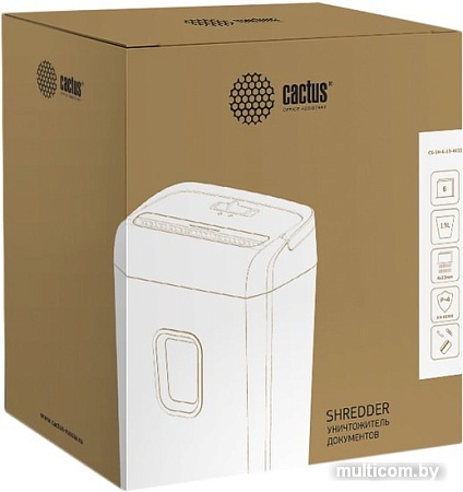 Шредер CACTUS CS-SH-6-13-4X12
