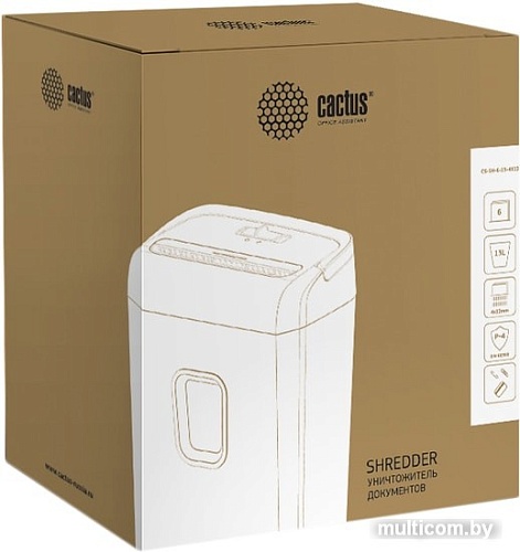 Шредер CACTUS CS-SH-6-13-4X12