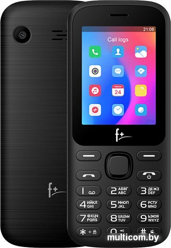 Кнопочный телефон F+ F257 (черный)