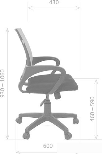Кресло Divan Chairman 696 black TW-05 (синий)