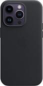 Чехол для телефона Apple MagSafe Leather Case для iPhone 14 Pro (темная ночь)