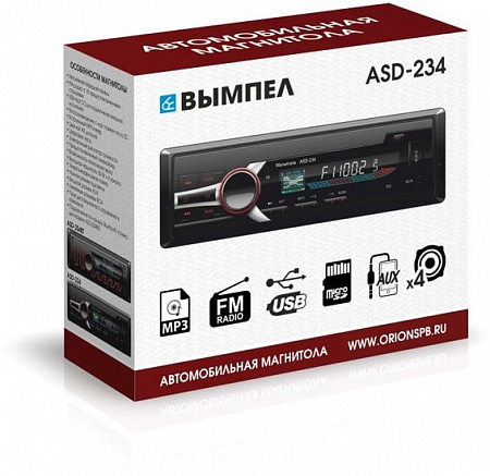 USB-магнитола Вымпел ASD-234