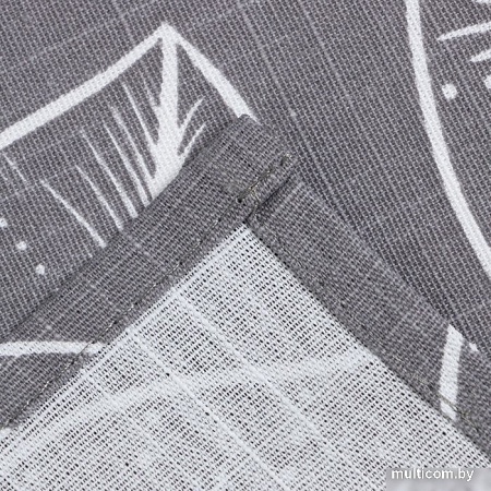 Полотенце Этель Ease 7560461 (белый/серый)