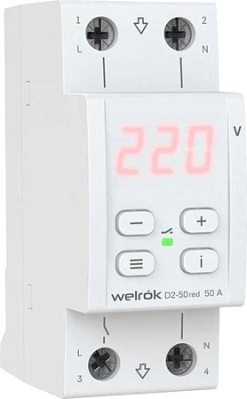 Реле напряжения Welrok D2-50 (Red)