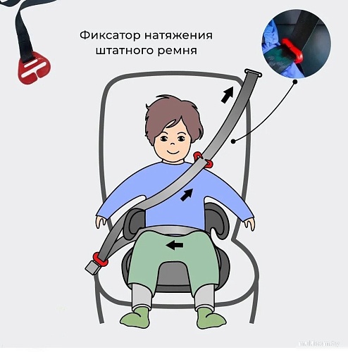 Детское сиденье Costa HF-01(10) (черный/хаки)