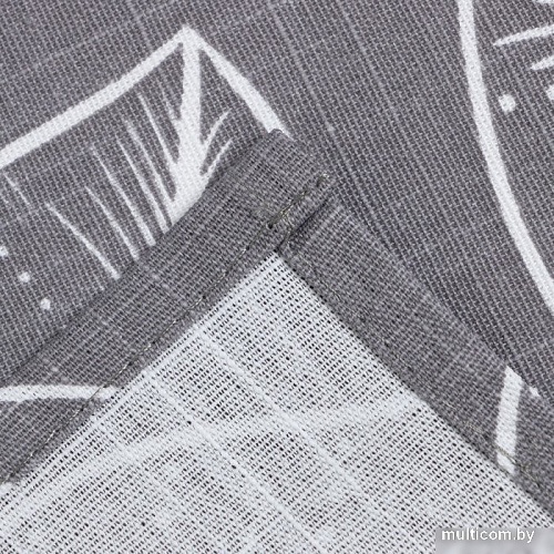 Полотенце Этель Ease 7560461 (белый/серый)